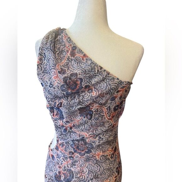 NWT MISA women's size‎ small Aries Midi dress with side cutout and slit - Picture 7 of 13